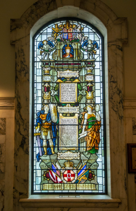 IRL5125 Stained Glass Window in the Belfast City Hall