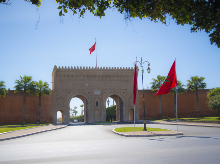 Entrance to the Royal Palace in Rabat