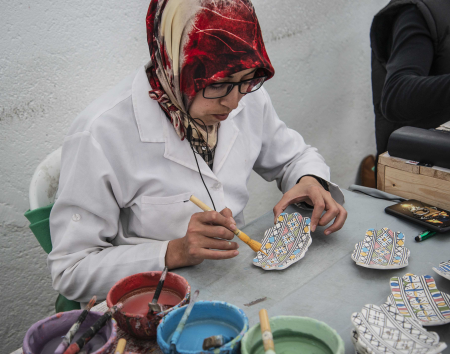 A Worker at the Pottery Factory, Fez