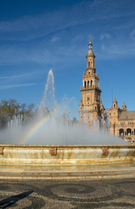 The Fountain at the Plaza de Espana, Seville