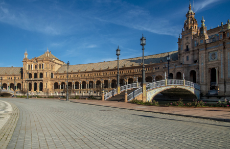 The Plaza de Espana, Seville
