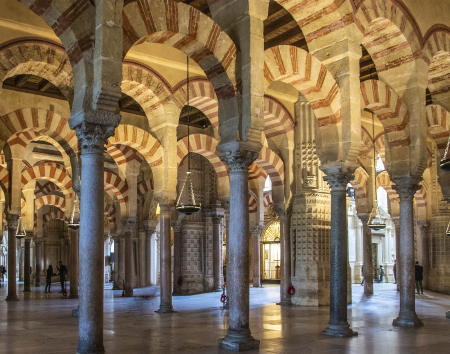 Inside the Mezquita, the Cordoba Cathedral