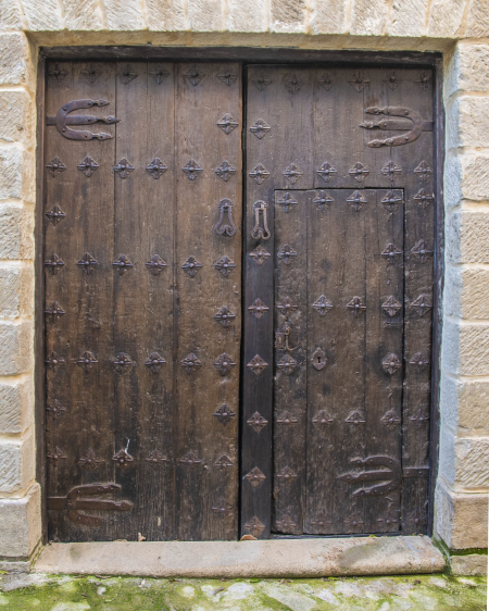 A unique double doorway in Ubeda, Spain